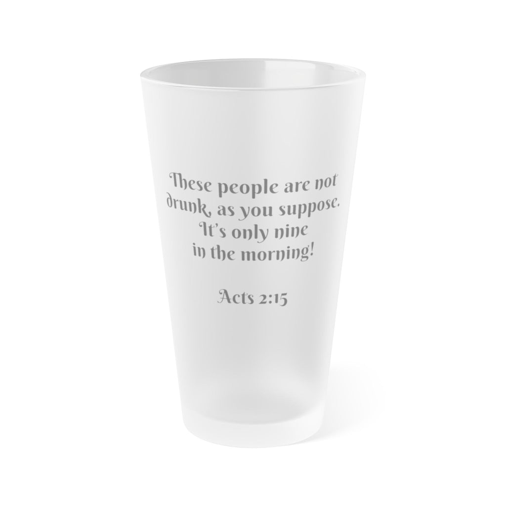Frosted Pint Glass, 16oz