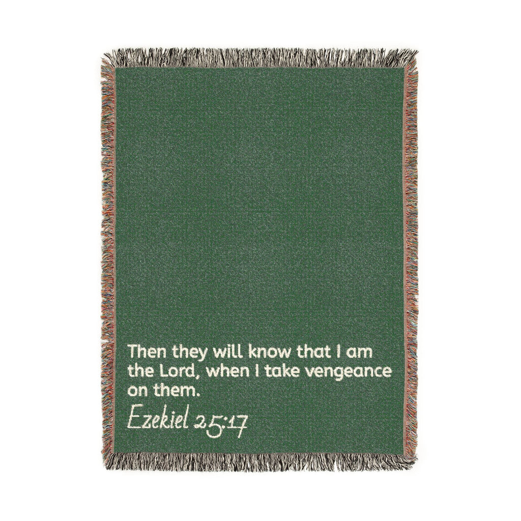 "Vengeance" Woven Blanket- Green