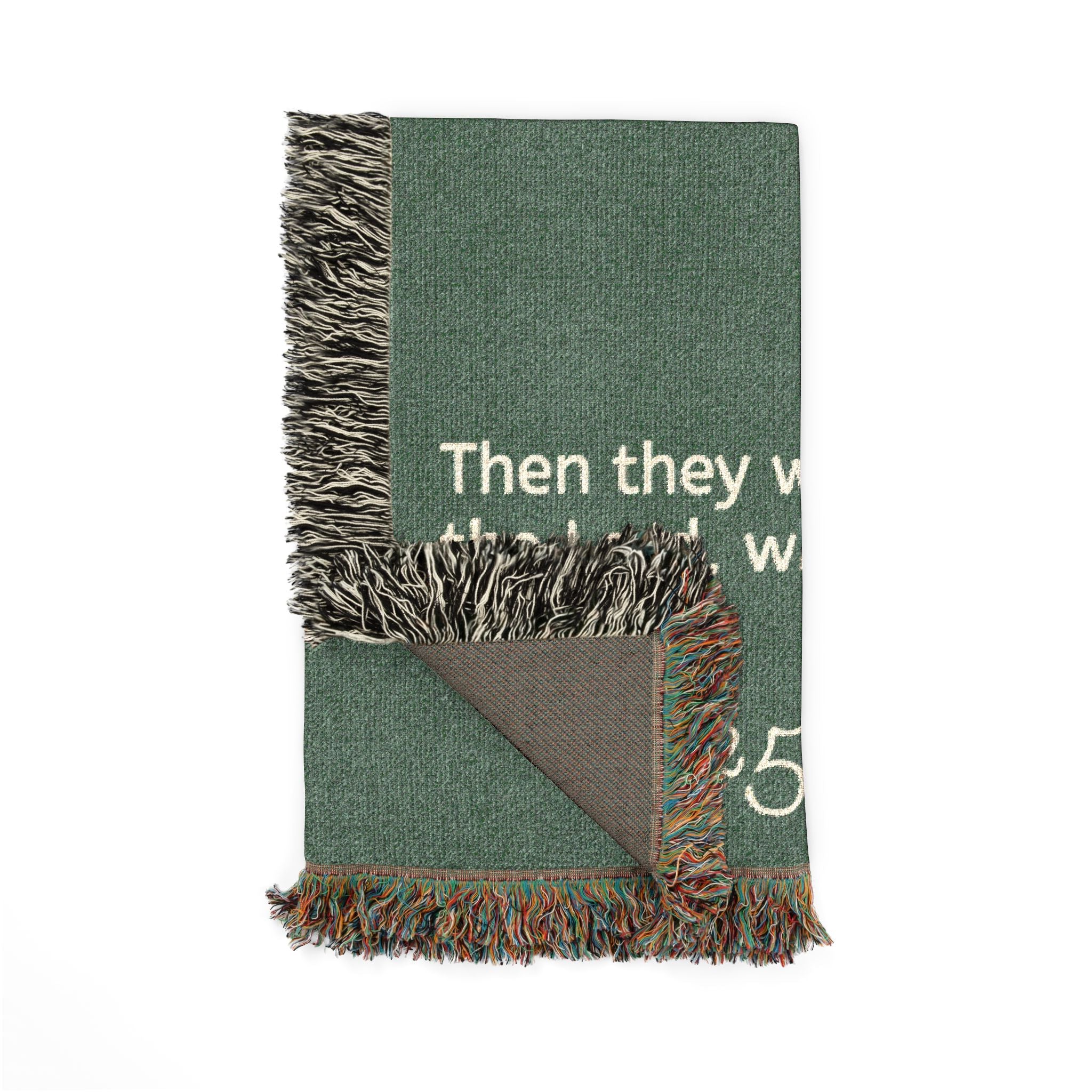 "Vengeance" Woven Blanket- Green