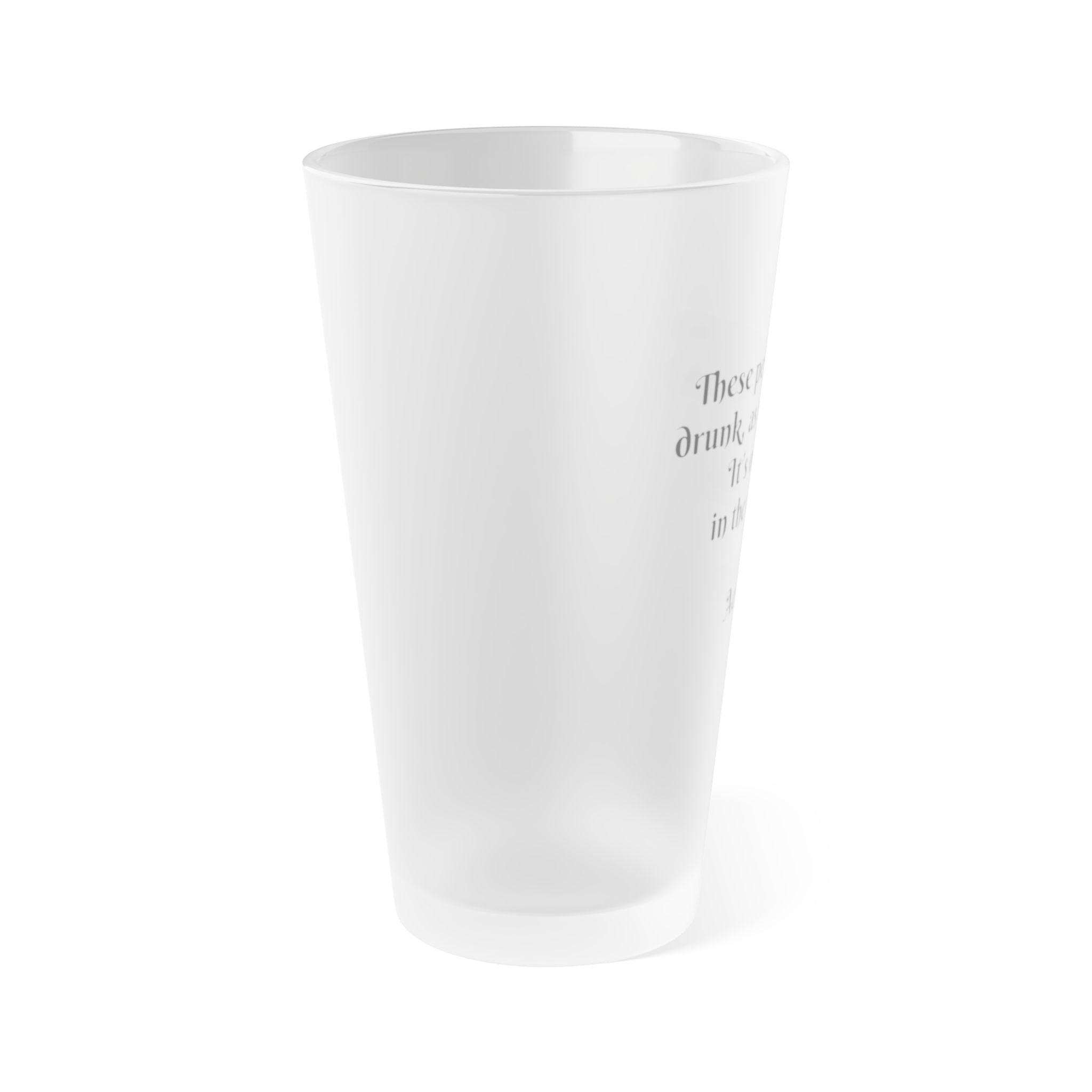 Frosted Pint Glass, 16oz
