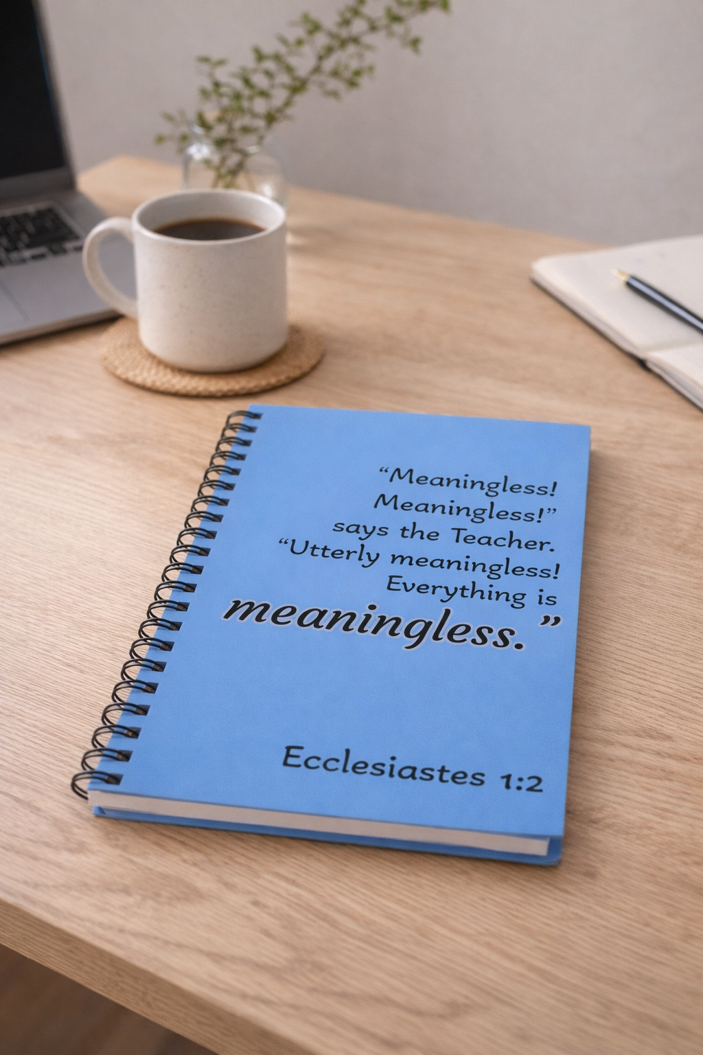 "Meaningless" Spiral Notebook