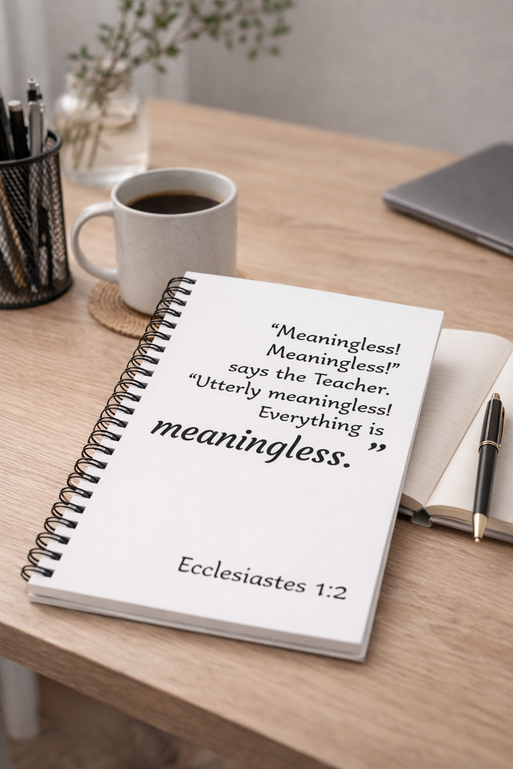 "Meaningless" Spiral Notebook